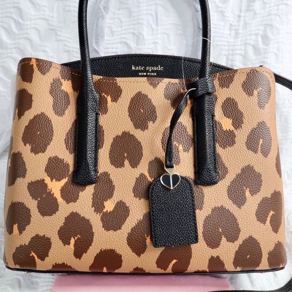 Kate Spade New York Margaux Leopard Print Satchel - Picture 12 of 13